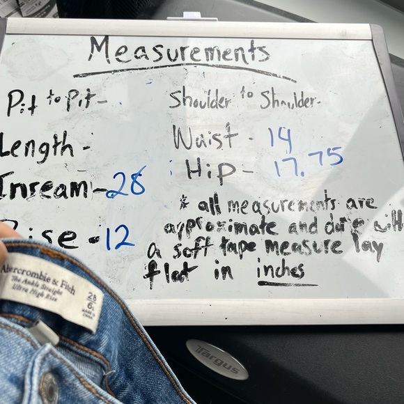 Abercrombie & Fitch Curve Love Ankle Straight Ultra High Rise Denim Size 6 LONG - Picture 11 of 11